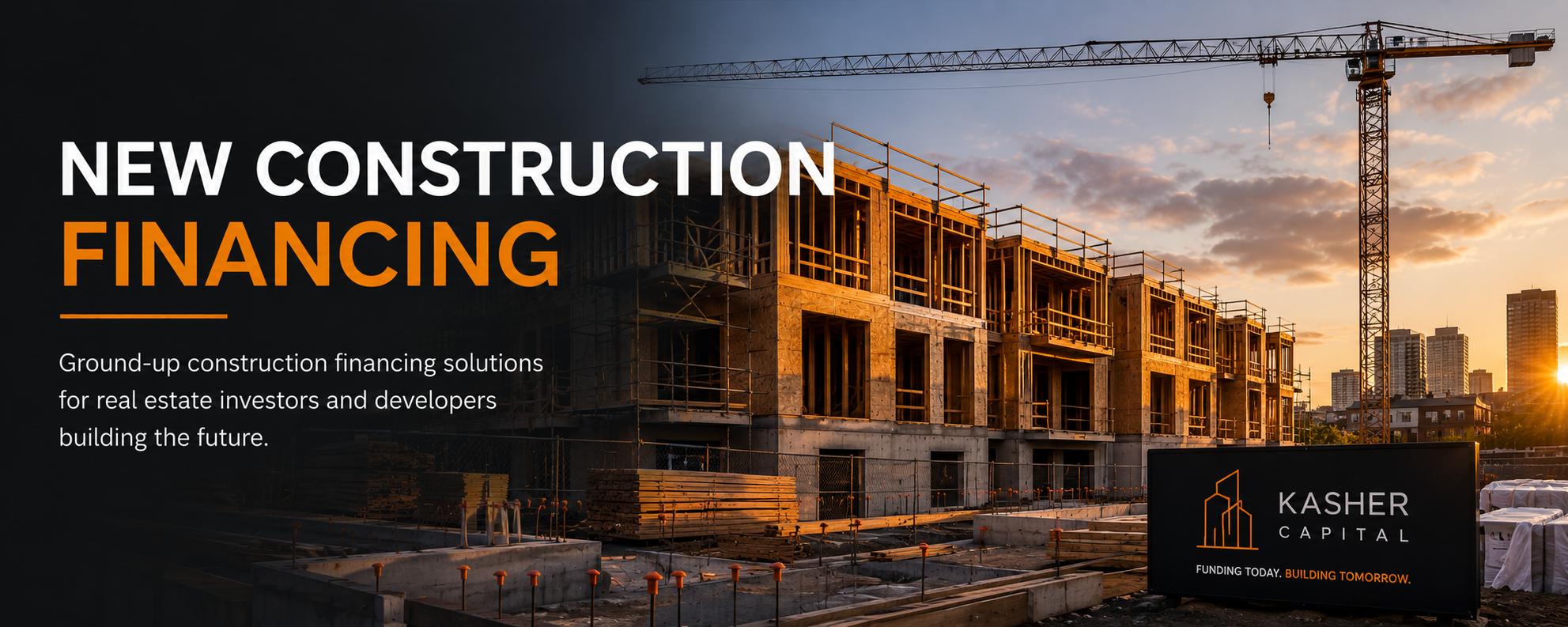 Ground-up construction financing for real estate investors and developers.